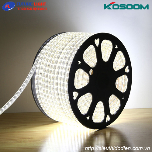 Dây LED 220V mạch đồng 2 lớp 10W/m Kosoom LD-KS-2835-120P-T